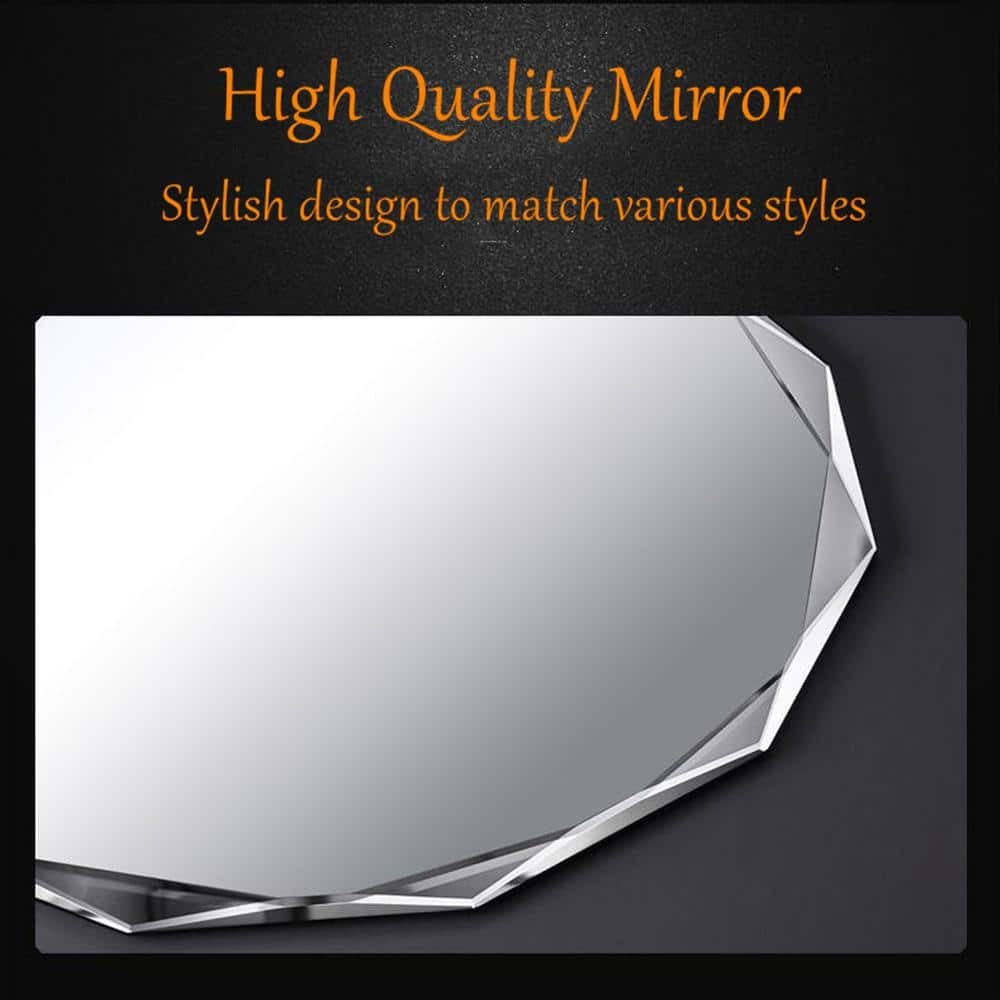 ELLO&ALLO 30" W x 36" H Rectangular Frameless Beveled Edge Bathroom Mirror