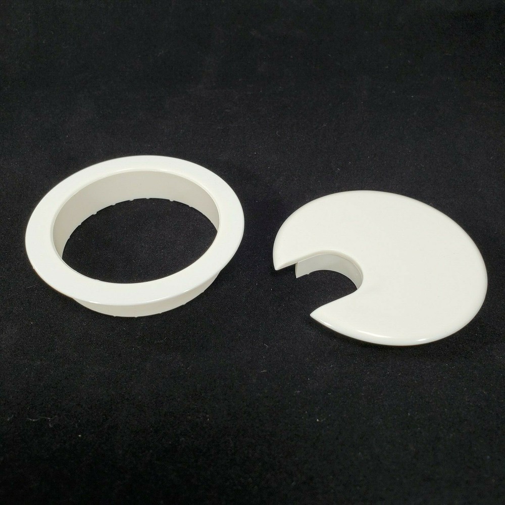 2.5" Desk Grommet White 2 Pack Cord Organizer