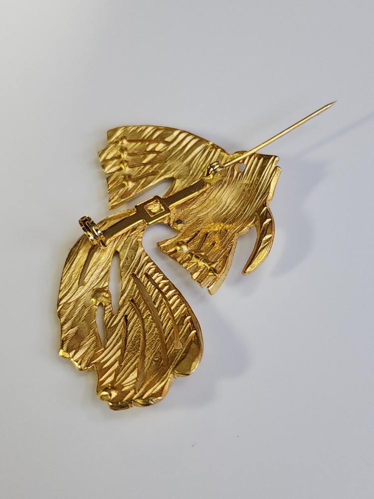 Gold Fish Lapel Pin Large Size