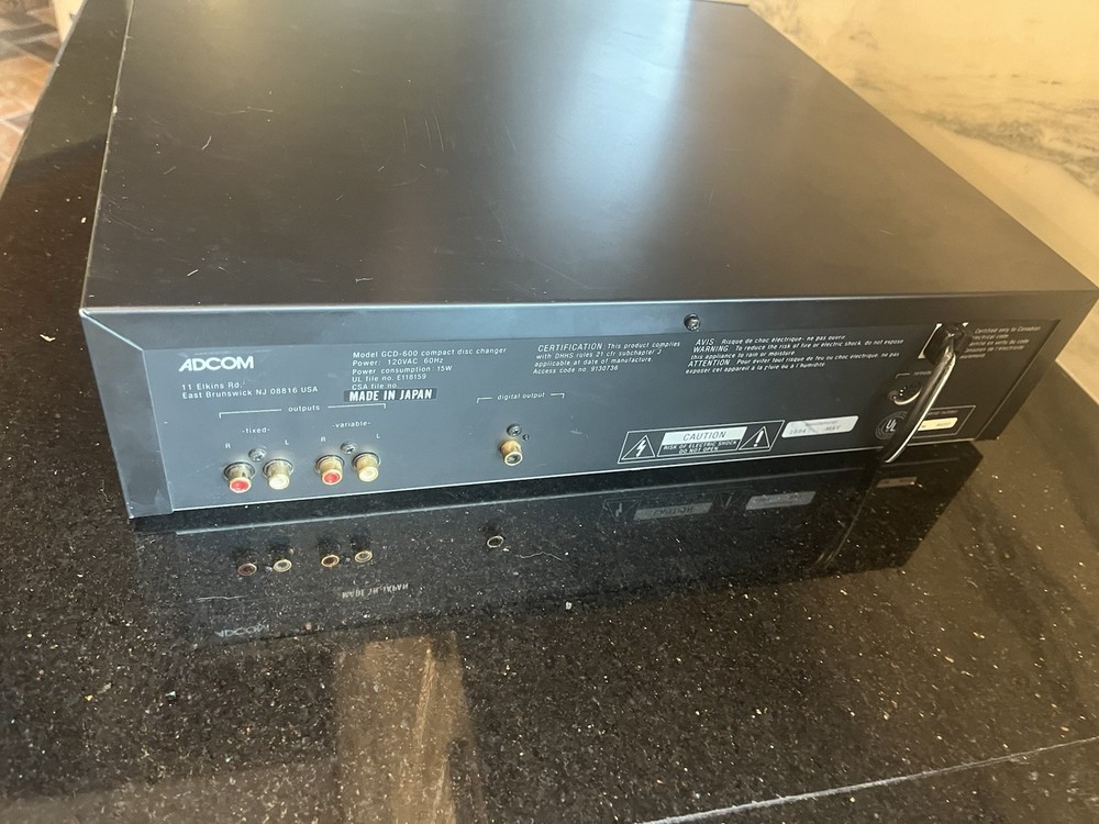 WORKS! Adcom GCD-600 5-disc Carousel CD Changer Player