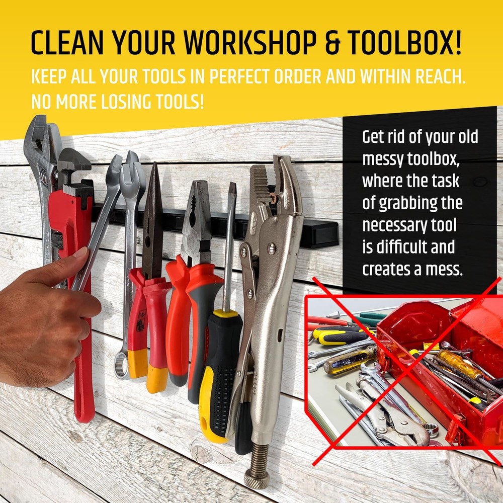 17" Heavy-Duty Magnetic Tool Holder (Upgraded Version) - Extremely Powerful Magn