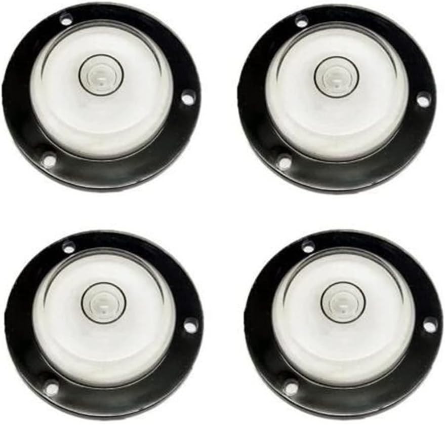 4-Pack Multi-Directional Circular Spirit Bubble Levels for Precise Leveling