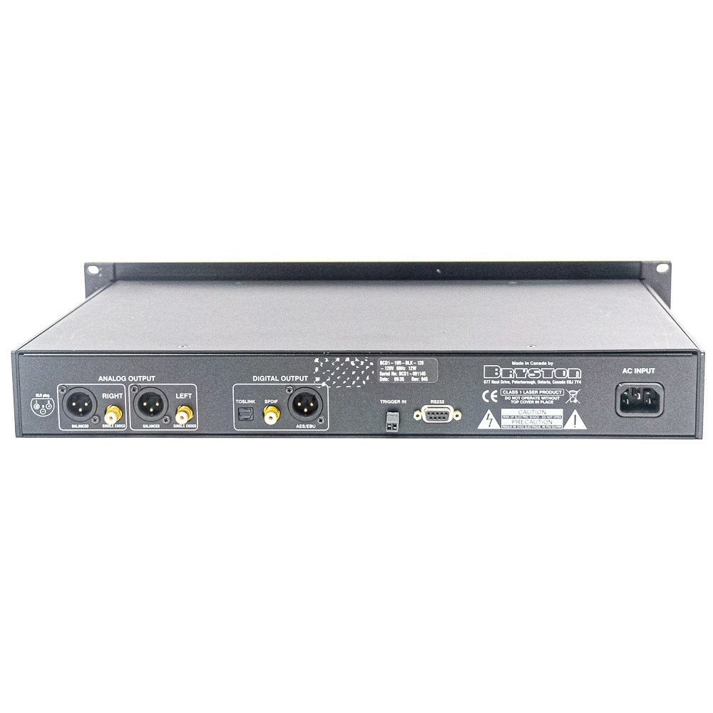 Bryston BCD-1 CD Player — Audiophile Reference • Balanced & Unbalanced Outputs