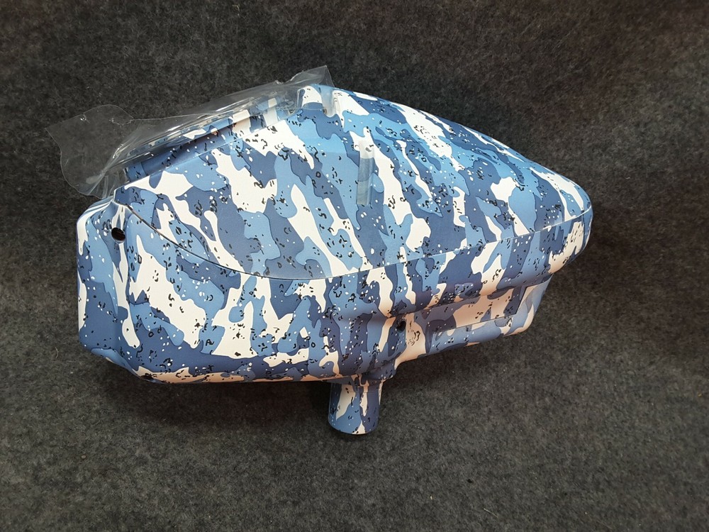 QUPB Paintball hopper loader HALO STYLE Shell Only Blue Custom