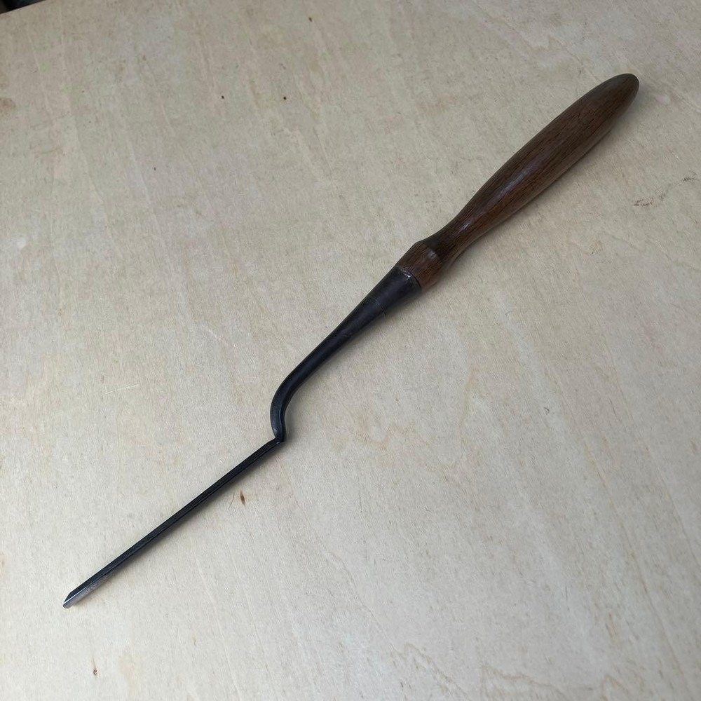 Vintage Japanese Chisel Tool Round Carpentry Diy
