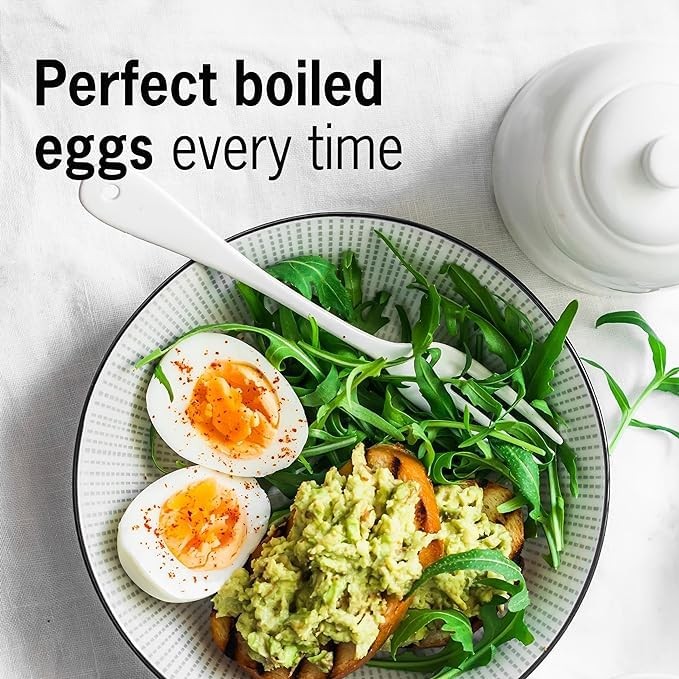 BeepEgg Basic Red – Egg Timer for Boiling Eggs – Musical Egg Cooker for Soft,