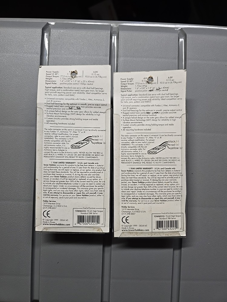 Tower Hobbies System 2000 TS-65 High Torque Standard Duel BB Servo