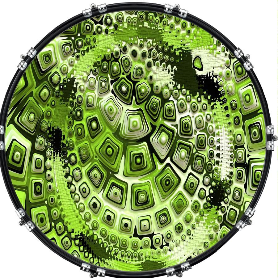 20" Custom Bass Kick Drum Front Head Skin Graphical Artistic 9