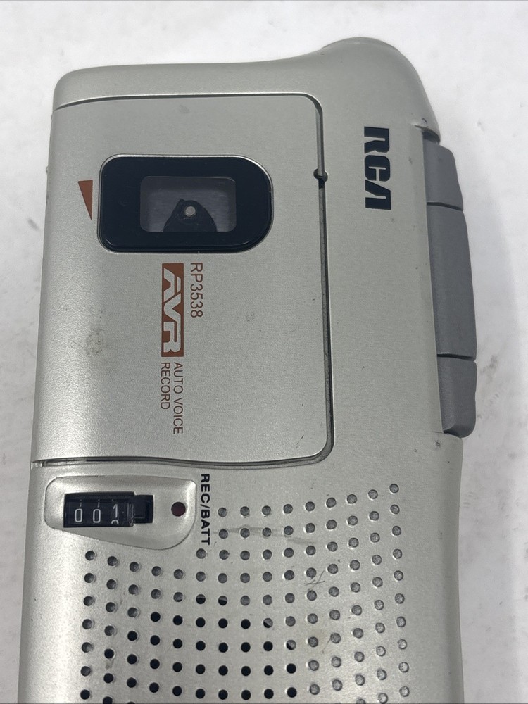 RCA RP3538 micro cassette recorder tested working. Read