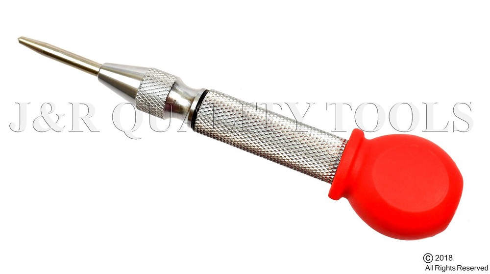 Automatic Center Punch Strikes Surface w/o Hammer Spring Loaded Window Breaker