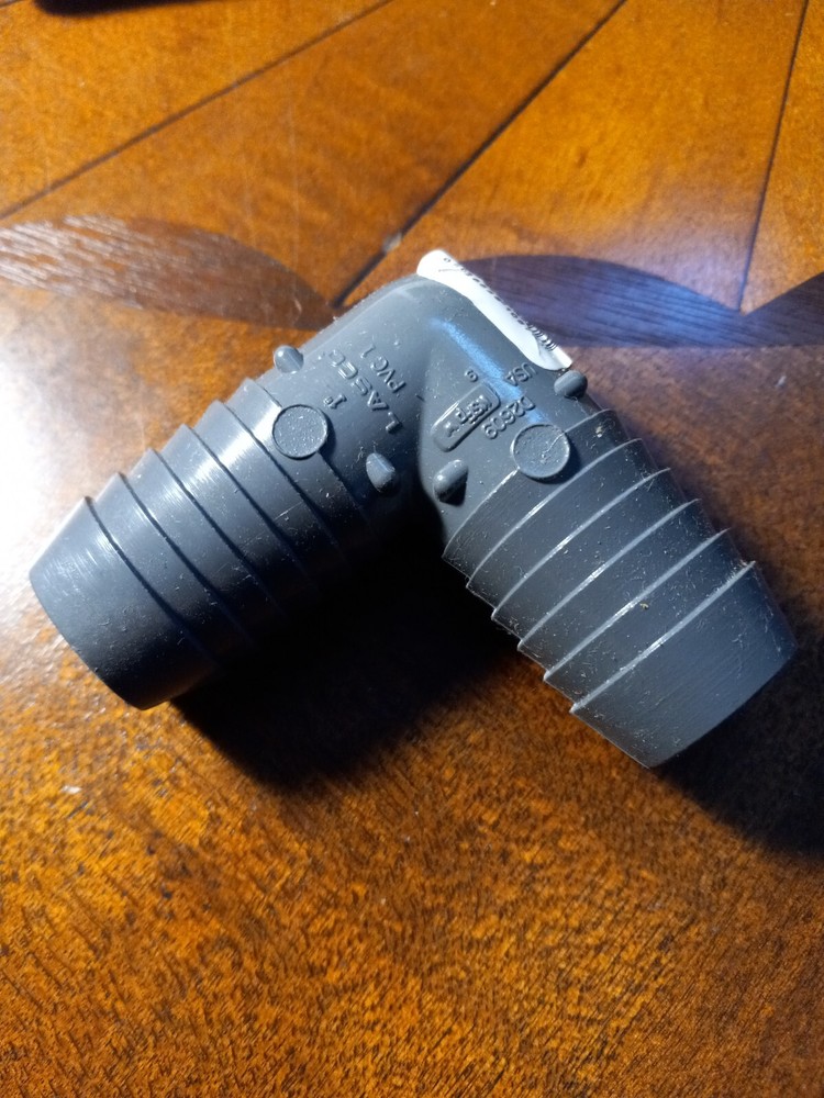 Lasco 1 in. Insert x 1 in. Dia. Insert PVC Elbow