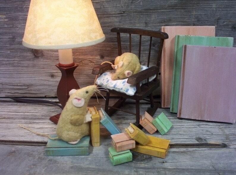 Primitive 3 Styles 4" Rustic Mouse Mice Paper Sewing Pattern Easy to Follow