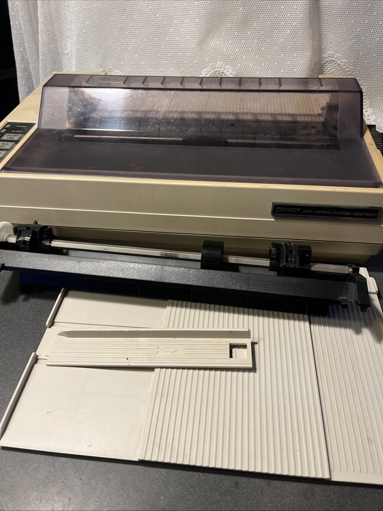 Vintage Tandy DMP 130A Matrix Computer Printer Model 26-1280A Powers On Alert