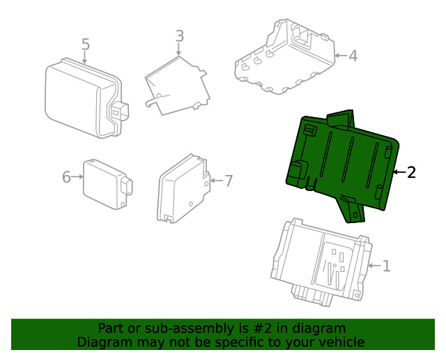 Genuine GM ABS Control Module Bracket 23387149