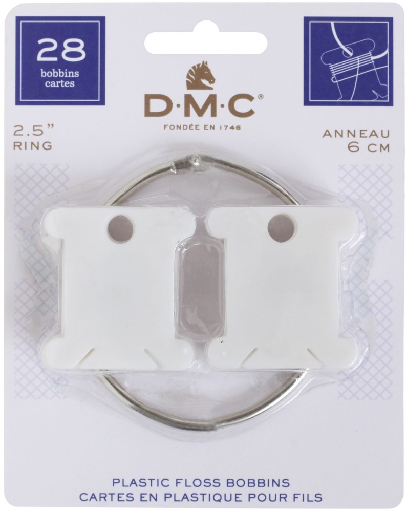 DMC Plastic Floss Bobbins-28/Pkg