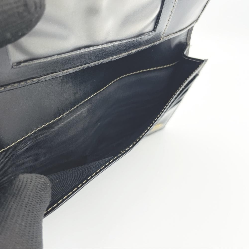 FENDI Pecan Pattern Stripe Folded Long Wallet Old