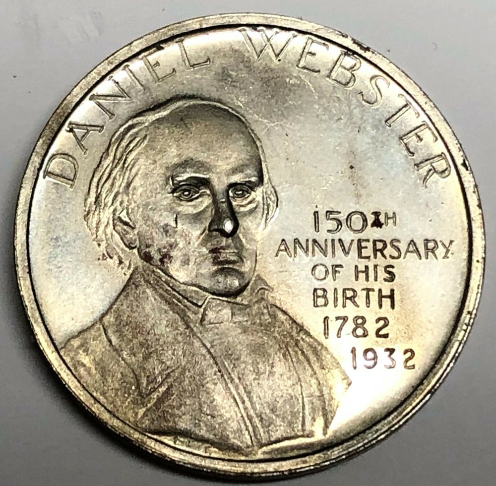 # C4872      DANIEL  WEBSTER   COPPER NICKEL  MEDAL,