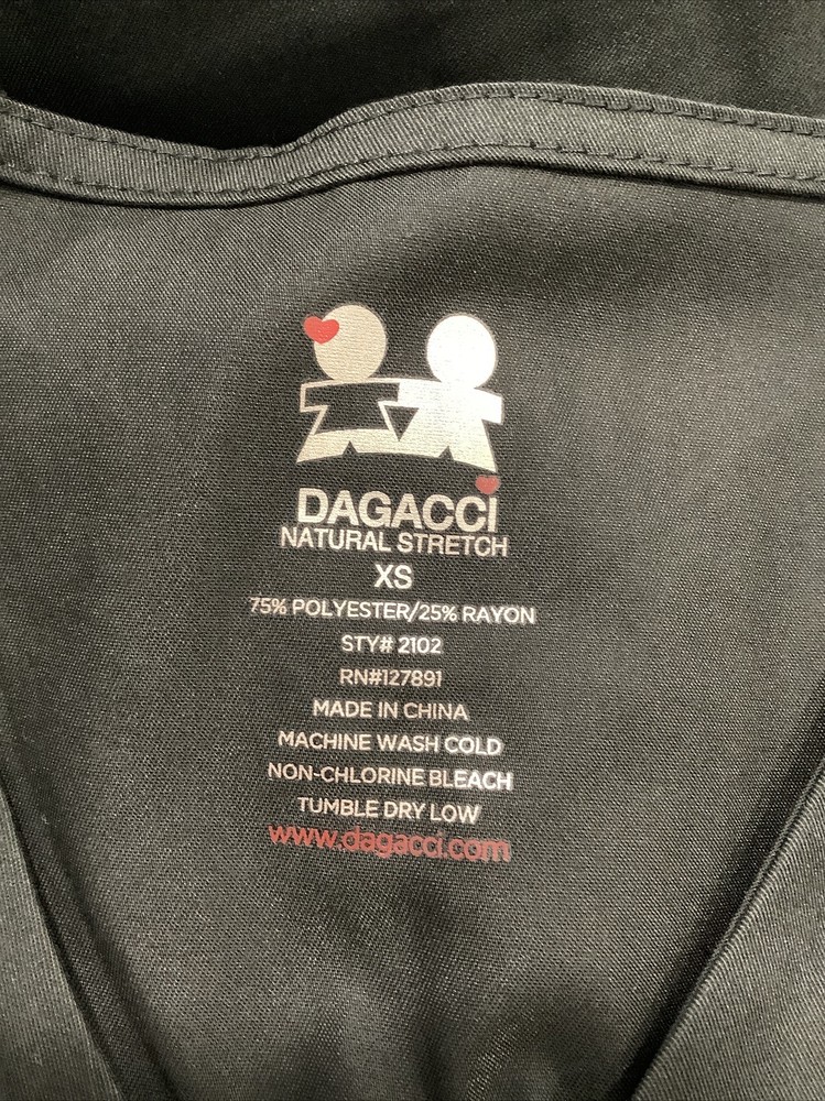 Dagacci Black Scrub Set Women’s Size XS