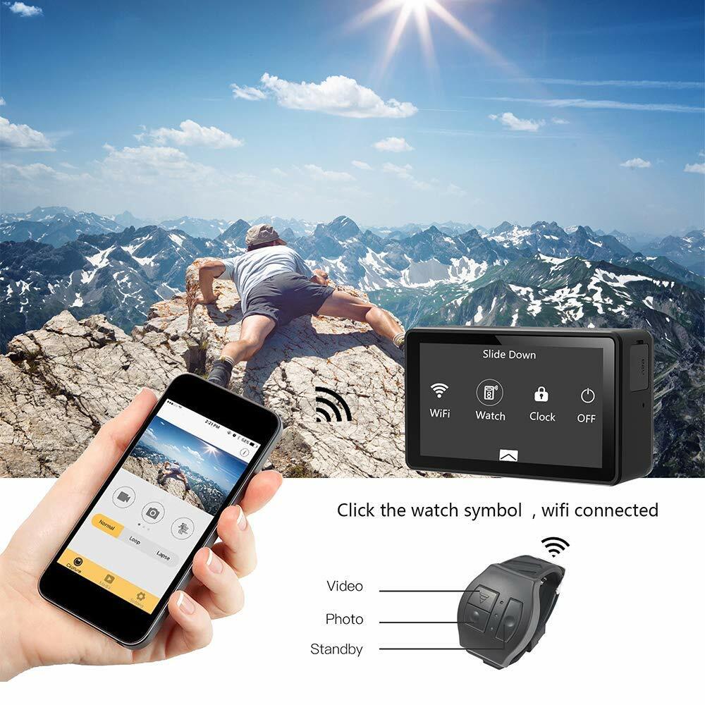 OnReal Native 4K Waterproof Action Camera w/ Image Stabilization & 2.45" LCD