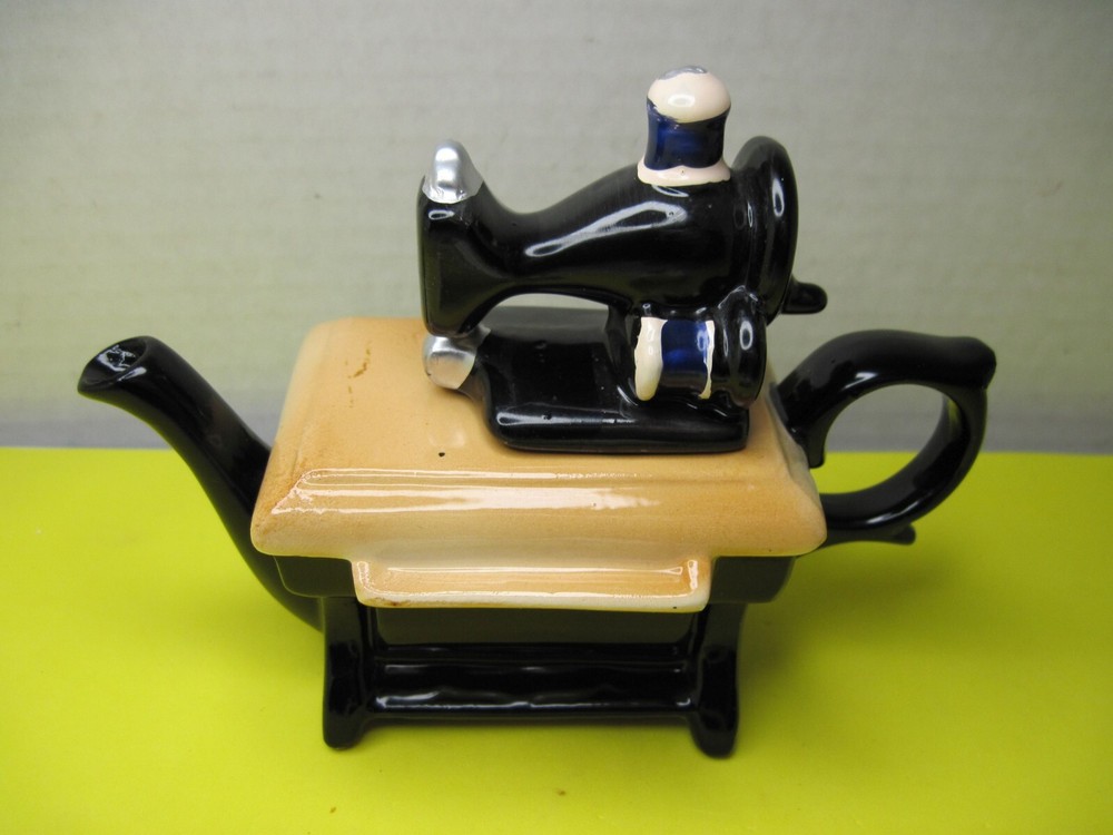 Old Ceramic GiftCo Creamer - Sewing Machine