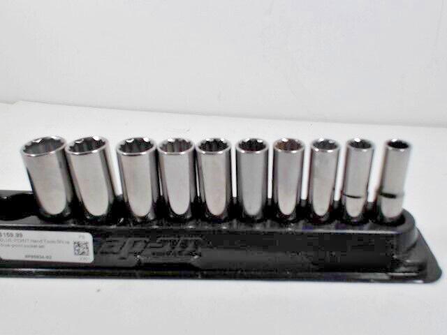 BLUE-POINT  DEEPWELL SOCKETS. METRIC 12PNT CHROME  10pc set