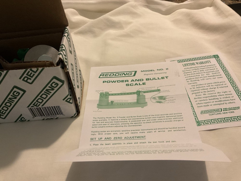 Redding Powder Bullet And Scale