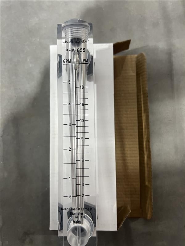 Panel Mount Flow Meter - 0.5-5 GPM