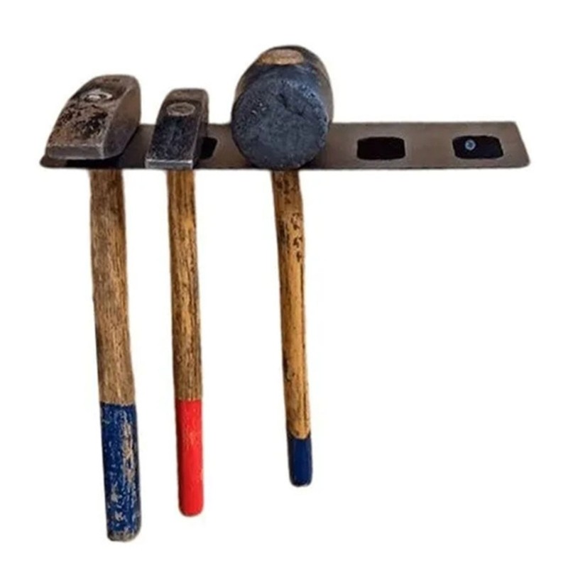 Garage Workshop Wall Mount Tool Rack Organizer Heavy Duty Steel Construction