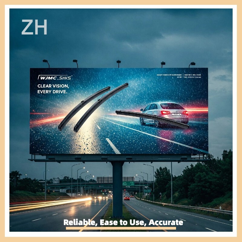 Pair Windshield Wiper Blades J-hook Quality 26" & 20" Inch Bracketless Frameless