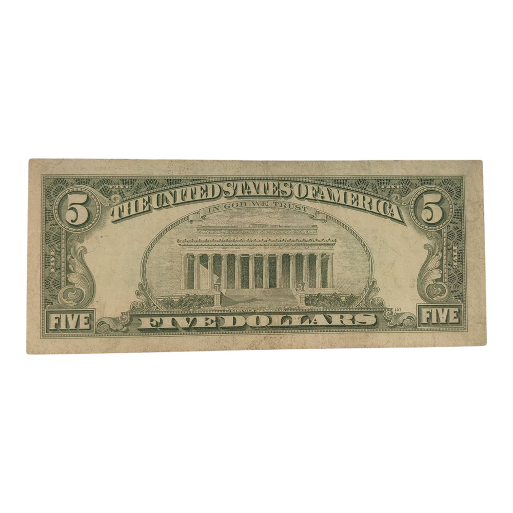 $5.00 1995 CHICAGO DISTRICT MAJOR THIRD PRINT MISALIGNMENT ERROR 12