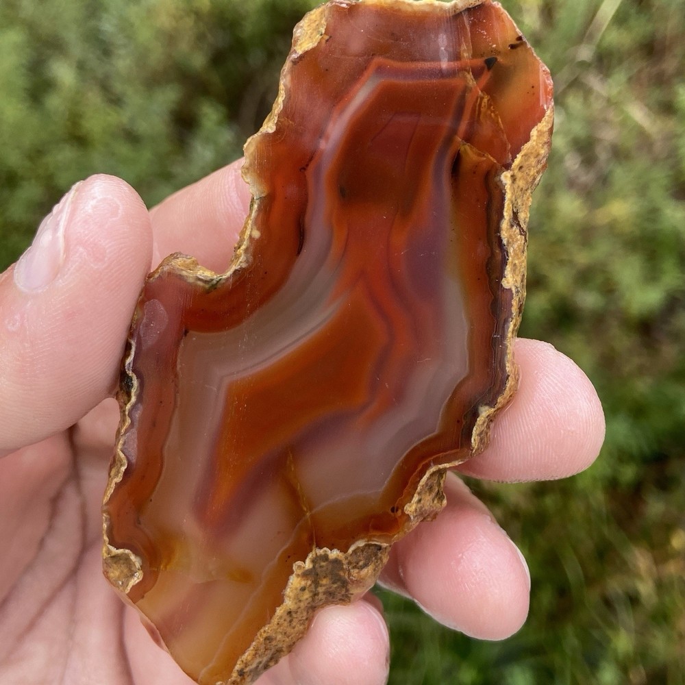 Red Laguna Agate Slab 1.48 Oz