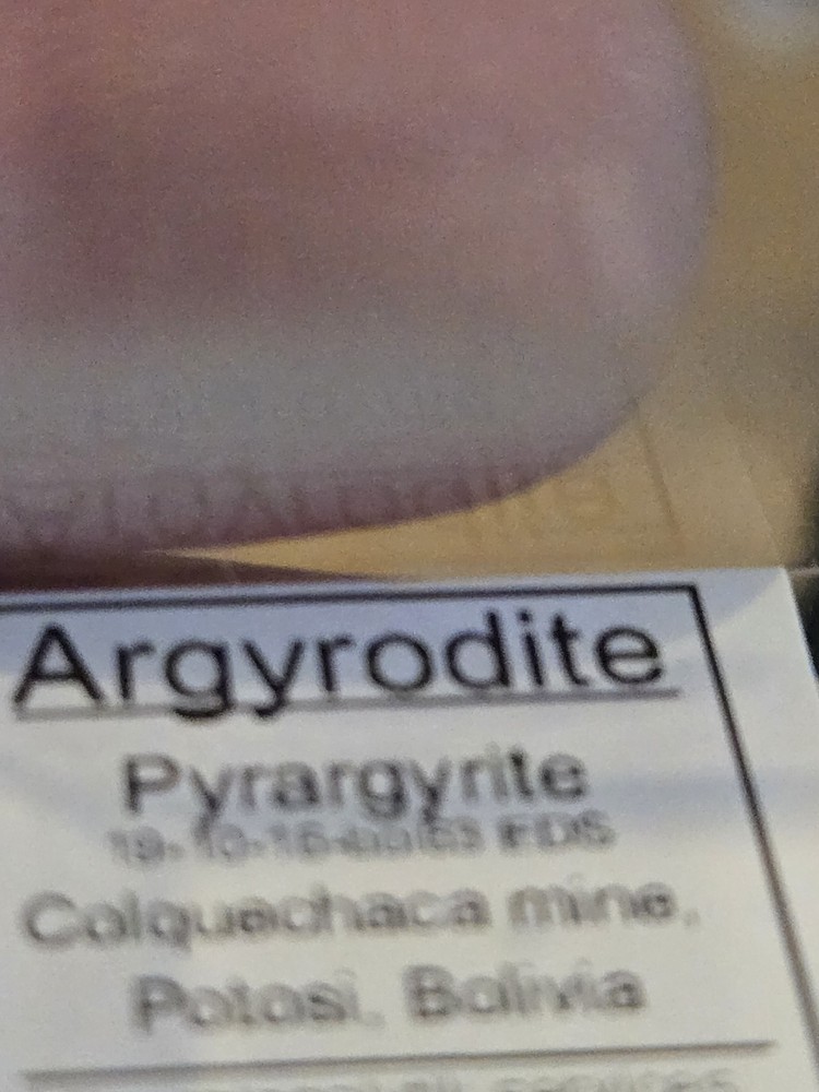 Beautiful Argyrodite thumbnail specimen