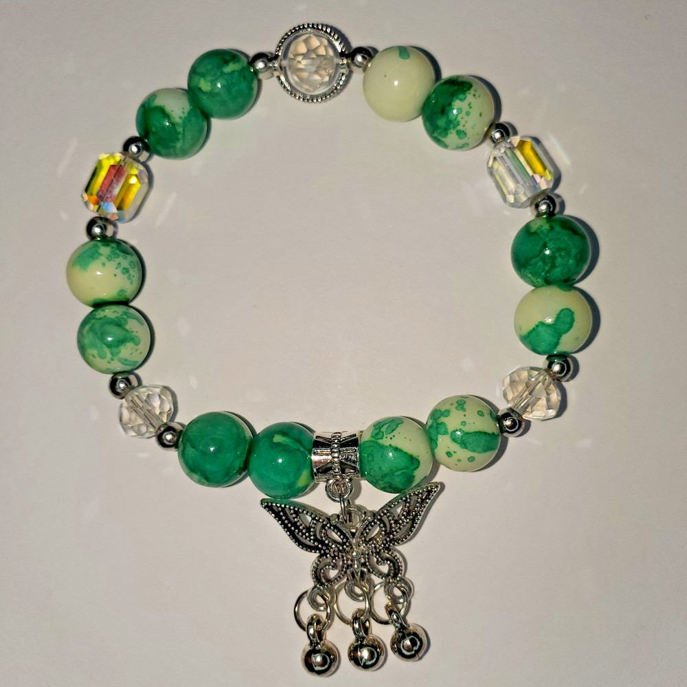 Hand crafted artisan unique gemstone bracelet