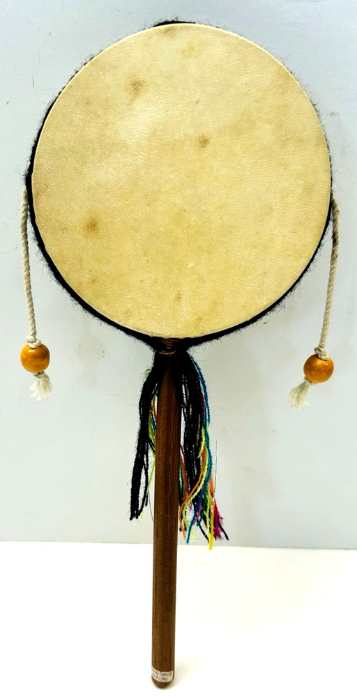 Vintage Hand Made drum (Spin Drum) Indigenous Made in Peru