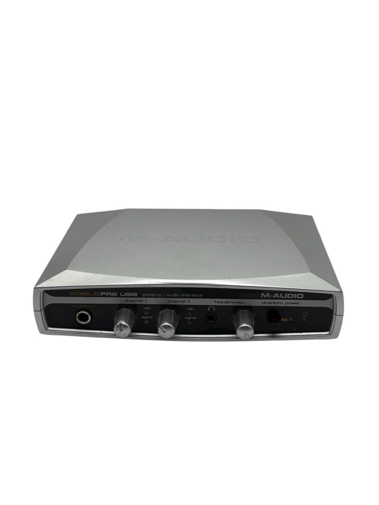 (S) M-Audio MobilePre USB Audio Interface Preamp 2-Channel Phantom Power
