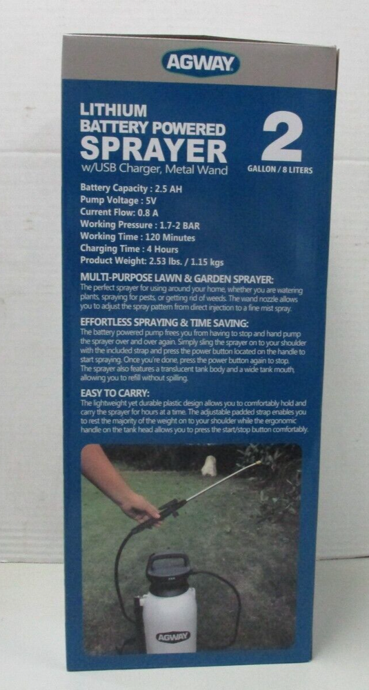 Agway 2 Gallon Lithium Battery Powered Sprayer