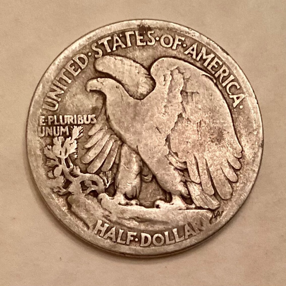 1917 S Obverse Walking Liberty Half Dollar