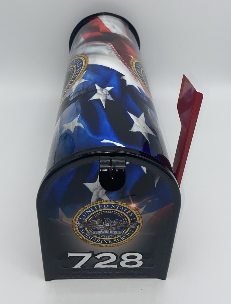 Submarine Veteran Custom Mailbox - Personalized Patriotic Gift for Dad