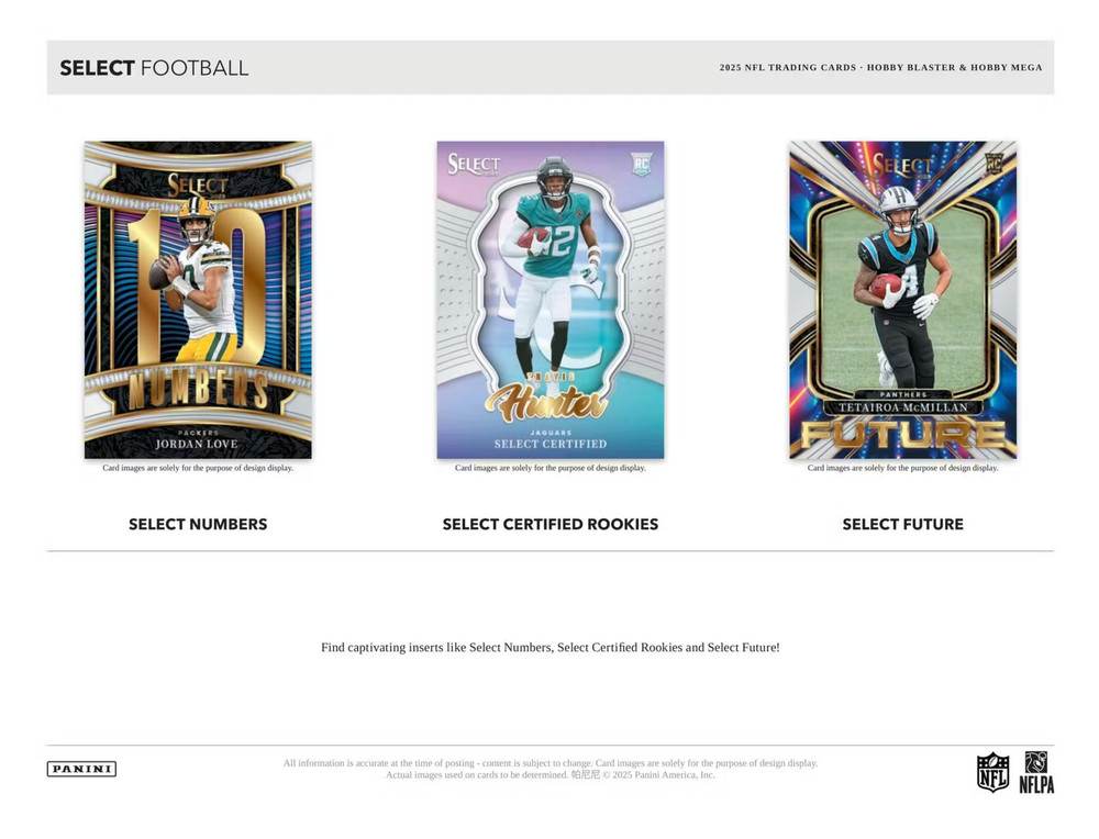 2025 Panini Select Football Hobby Mega Box