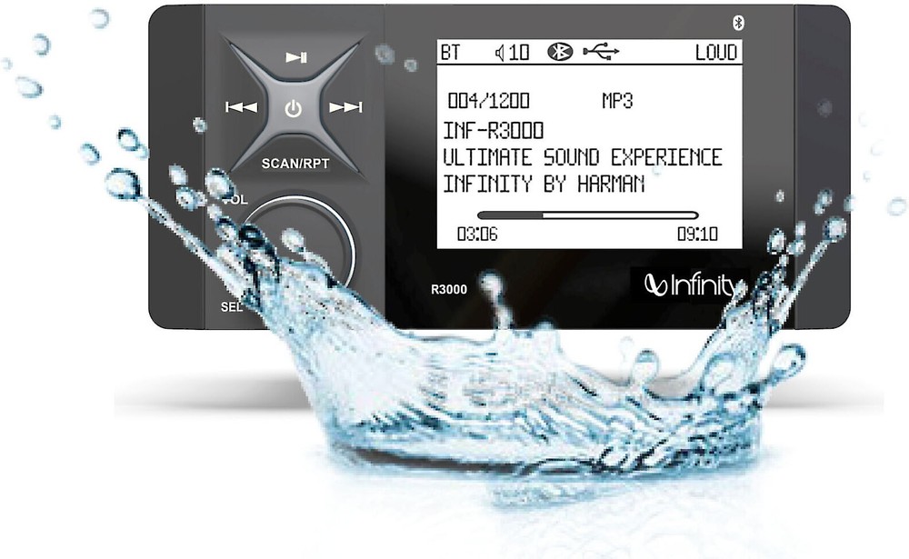 Infinity R3000 Wake Series Marine Media Receiver