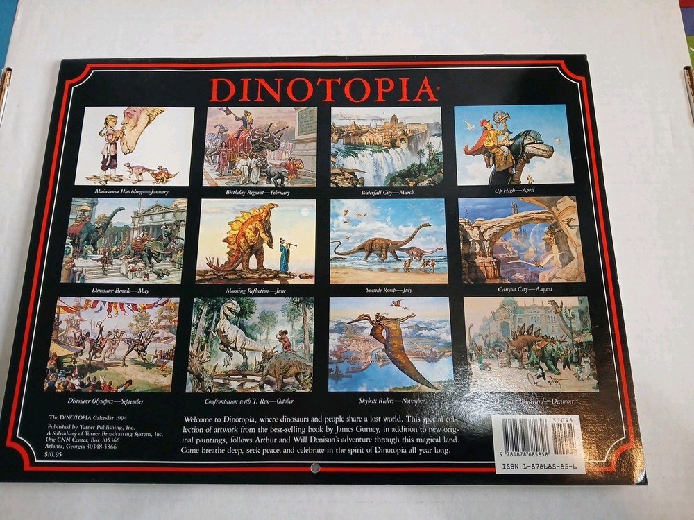 DINOTOPIA 1994 CALENDER