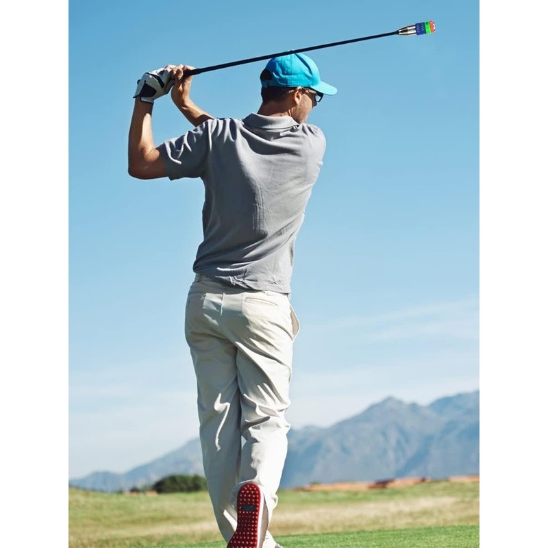 Golf Swing Trainer Adjustable Weight Speed Aid Muscle Memory Practice Tool New
