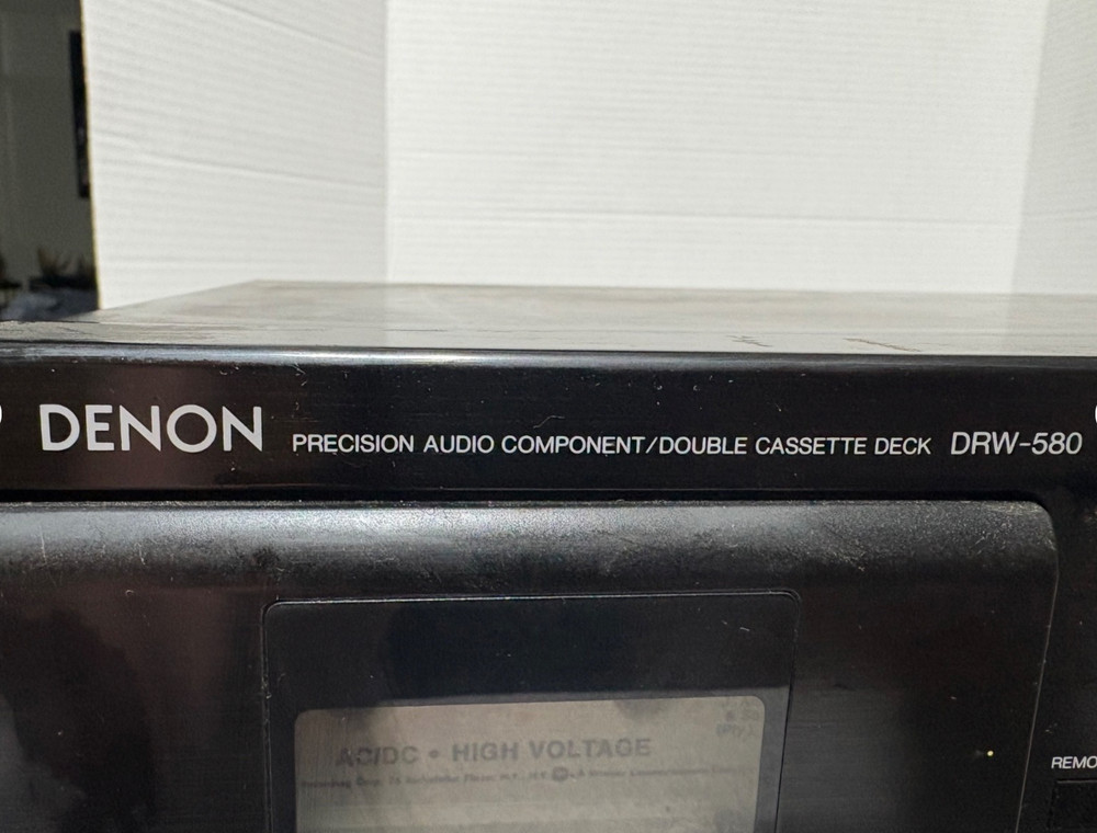 DENON PRECISION AUDIO COMPONENT/DOUBLE CASSETTE DECK DRW-580