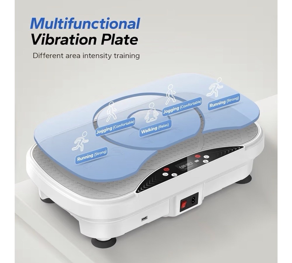 MERACH Vibration Plate Exercise Machine with LED Display and Bluetooth