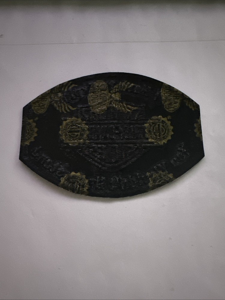 Harley-Davidson Bar & Shield Large Black Emblem / Patch NEW