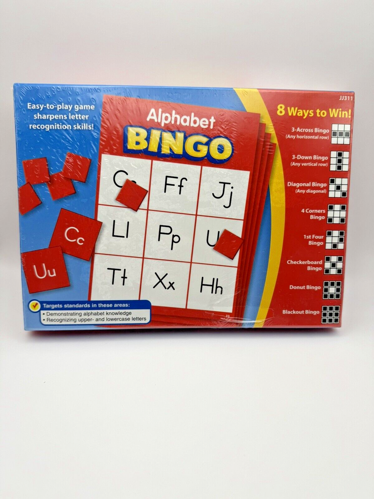 Alphabet Bingo Young Child Education Phonics Learning Game