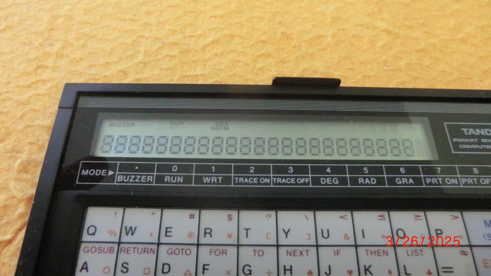 VINTAGE TANDY PC-6 BASIC Pocket Computer