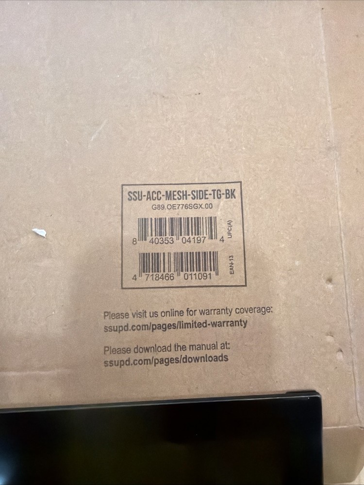 SSUPD Meshroom Case Accessory - Tempered Glass Side Panel (Black) 🔥🔥🔥