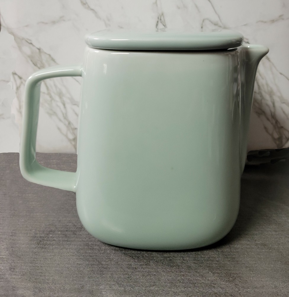Personalized DELTA ALESSI GREEN COFFEE or TEA POT - CELADON - 20 OZ CAPACITY