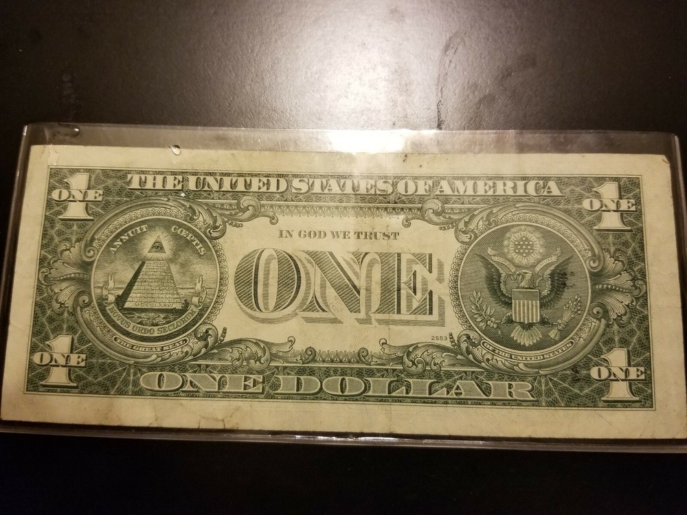1 DOLLAR BILL ERROR NOTE !!!